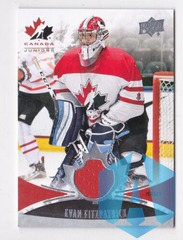 2016-17 Upper Deck Team Canada Juniors Men's Jersey Evan Fitzpatrick #123